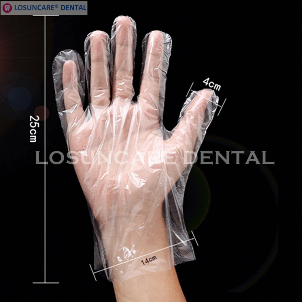1000 шт одноразовые перчатки полиэтиленовые для домашней кухни
