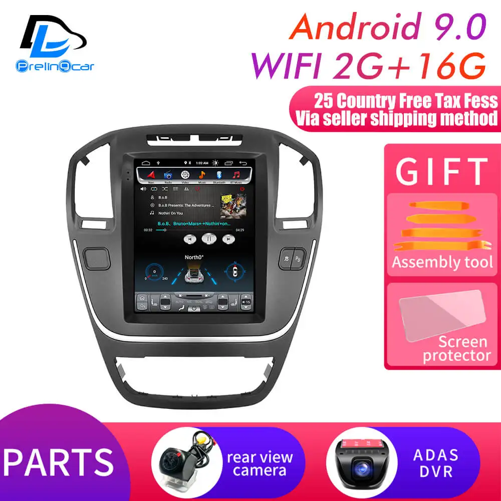 WIFI 2G16G DVR Android 9,0 2G ram Автомобильный gps Мультимедиа Стерео радиоплеер для Buick opel insignia 2009-2013 лет навигационная система - Цвет: WIFI 2G16G DVR