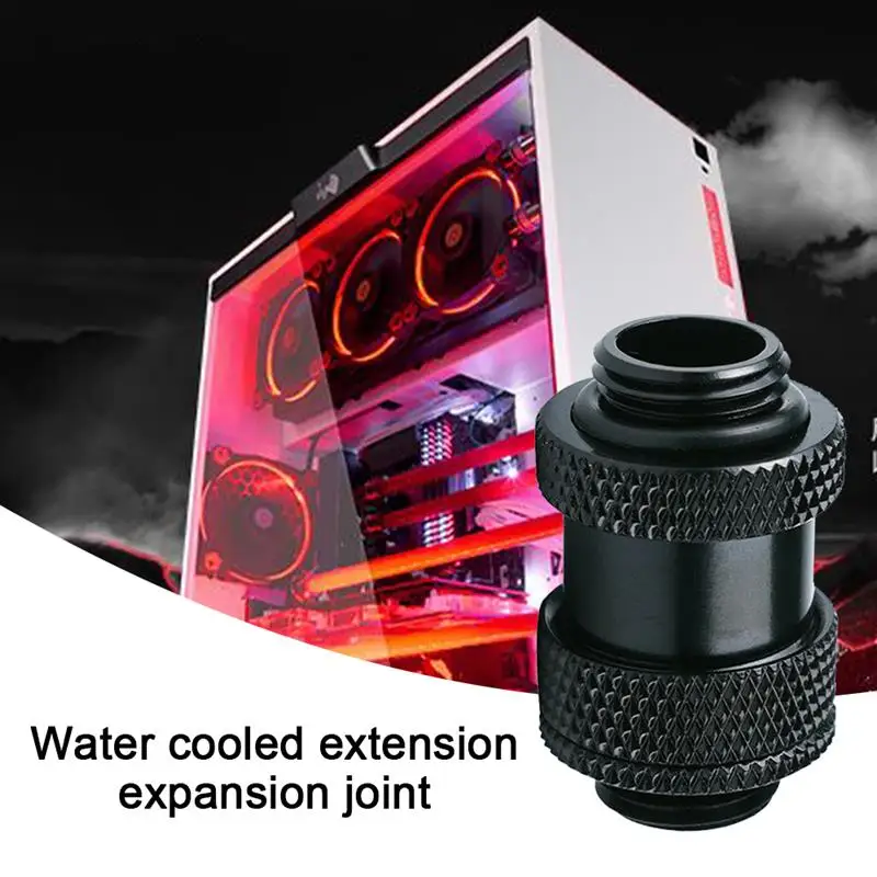 

FREEZEMOD Water Cooler Extender Fitting 22-31MM Dual G1/4 Thread Expansion Joint Male Adapter For SLI Graphics Card Gpu CPU