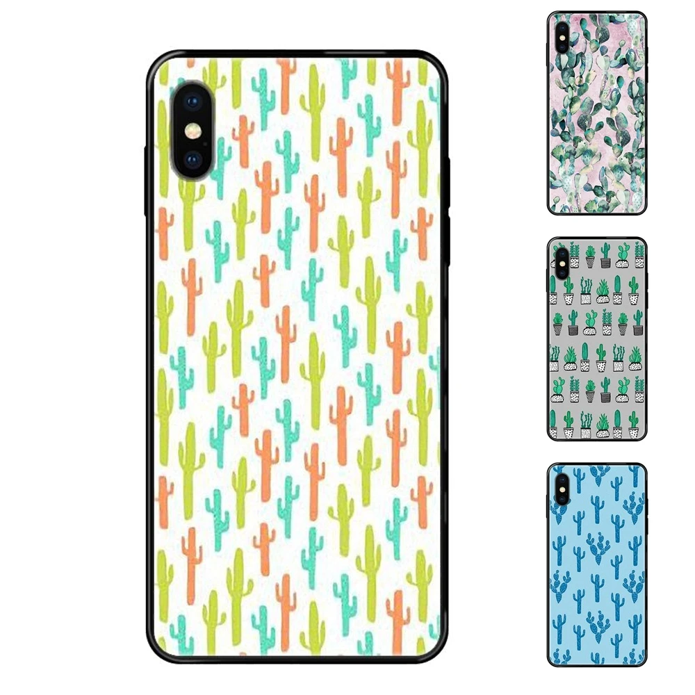 Черный мягкий термополиуретановый чехол для телефона С КАКТУСОМ от Andrea Lauren iPhone 11