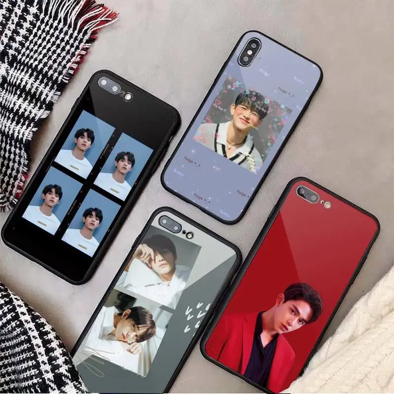 

Korean NCT Lucas singer Kpop Phone Case Tempered glass For iphone 6 7 8 plus X XS XR 11 12 13 PRO MAX mini