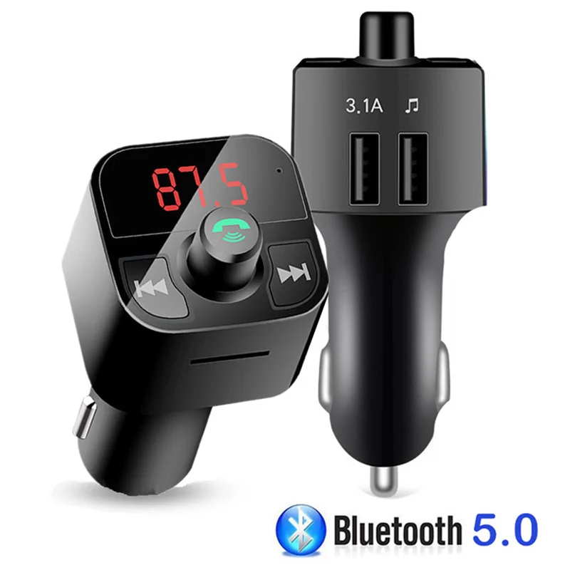 USB AUX fm-передатчик Aux модулятор Bluetooth Handsfree автомобильный комплект автомобильный аудио mp3-плеер адаптер 4.1A Быстрый двойной USB зарядное устройство для телефона