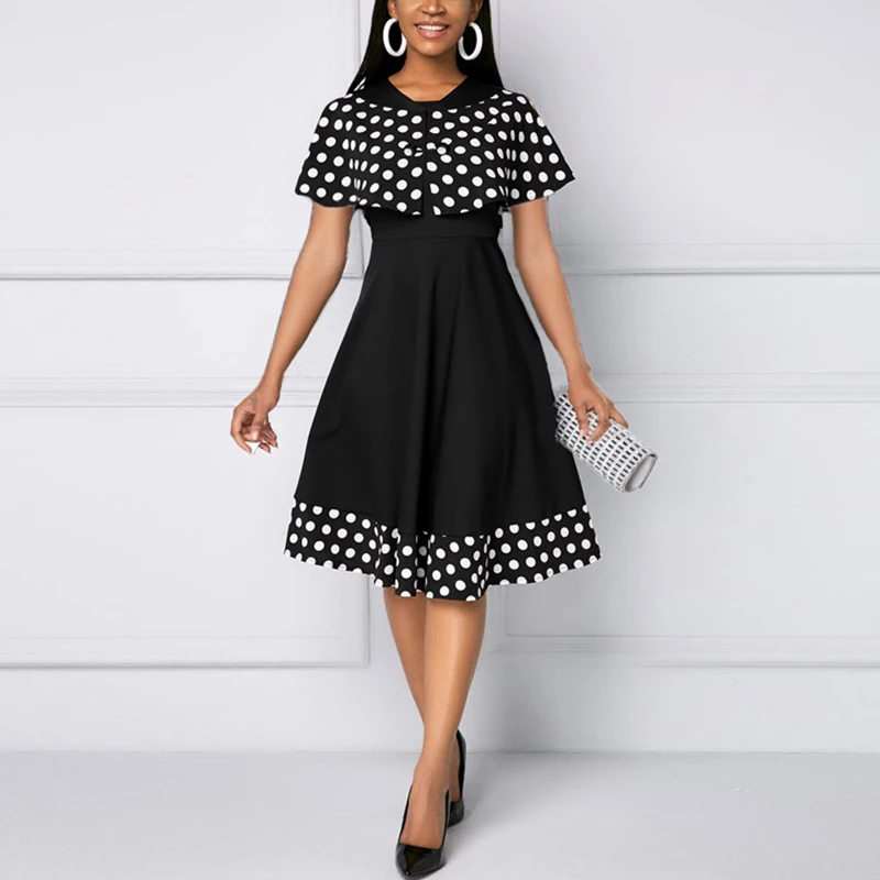 

MISSJOY 2020 для женщин в винтажном стиле, 2 предмета в комплекте с высокой талией Лето в стиле пин-ап с круглым вырезом с коротким рукавом в стиле ...