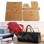 Набор шаблонов из крафтовой бумаги сделай сам, Новая креативная модная цилиндрическая Сумка-тоут, шаблон для кожевенного ремесла, трафарет сделай сам для шитья, 34 см * 14 см, 1 комплект