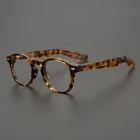 japanese high quality imported acetate glasses frame men personality square eyeglasses for women clear lens prescription eyewear