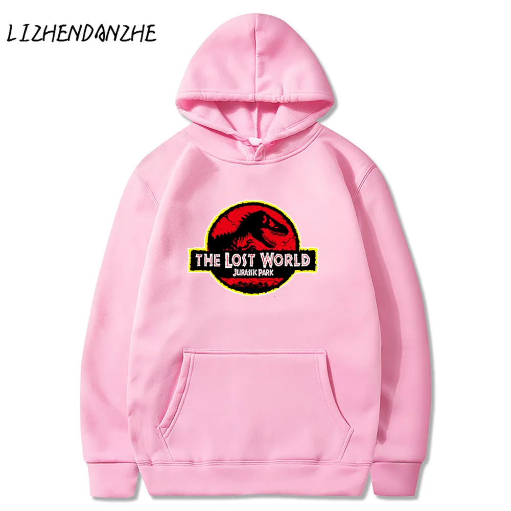 Мужские толстовки бренда Парк Юрского периода повседневные свитшоты с капюшоном