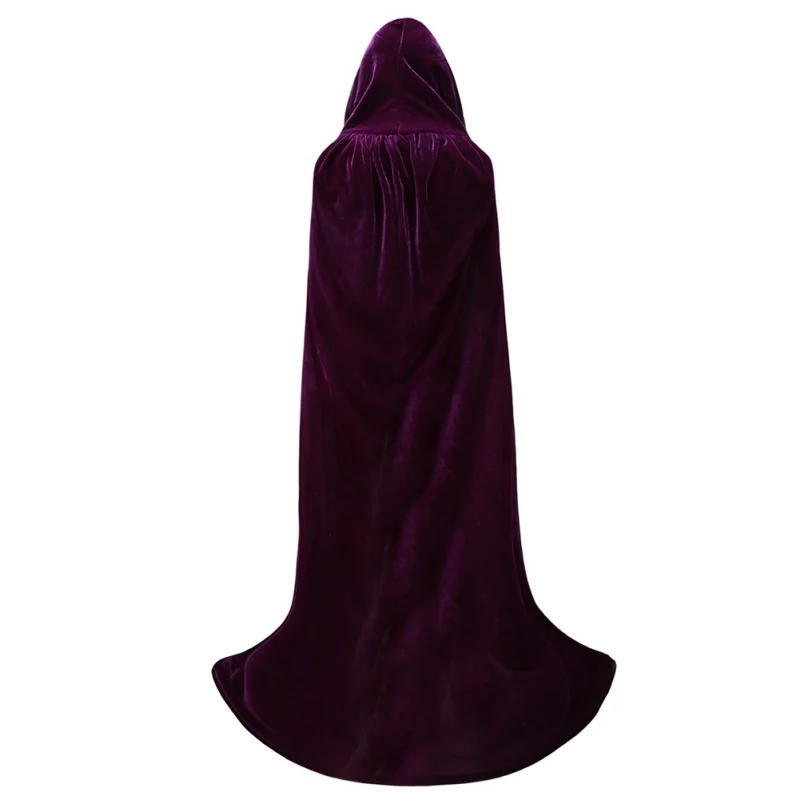 Z Плащ с капюшоном, пальто Wicca Robe средневековый плащ, шаль вампира на Хэллоуин, косплей, вечерние костюмы волшебника ведьмы, 7 цветов T - Цвет: Z