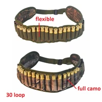 tactical hunting catridge belt 30 loops camo shell bandolier belt gun bullet pouch cartridge waist bag for military