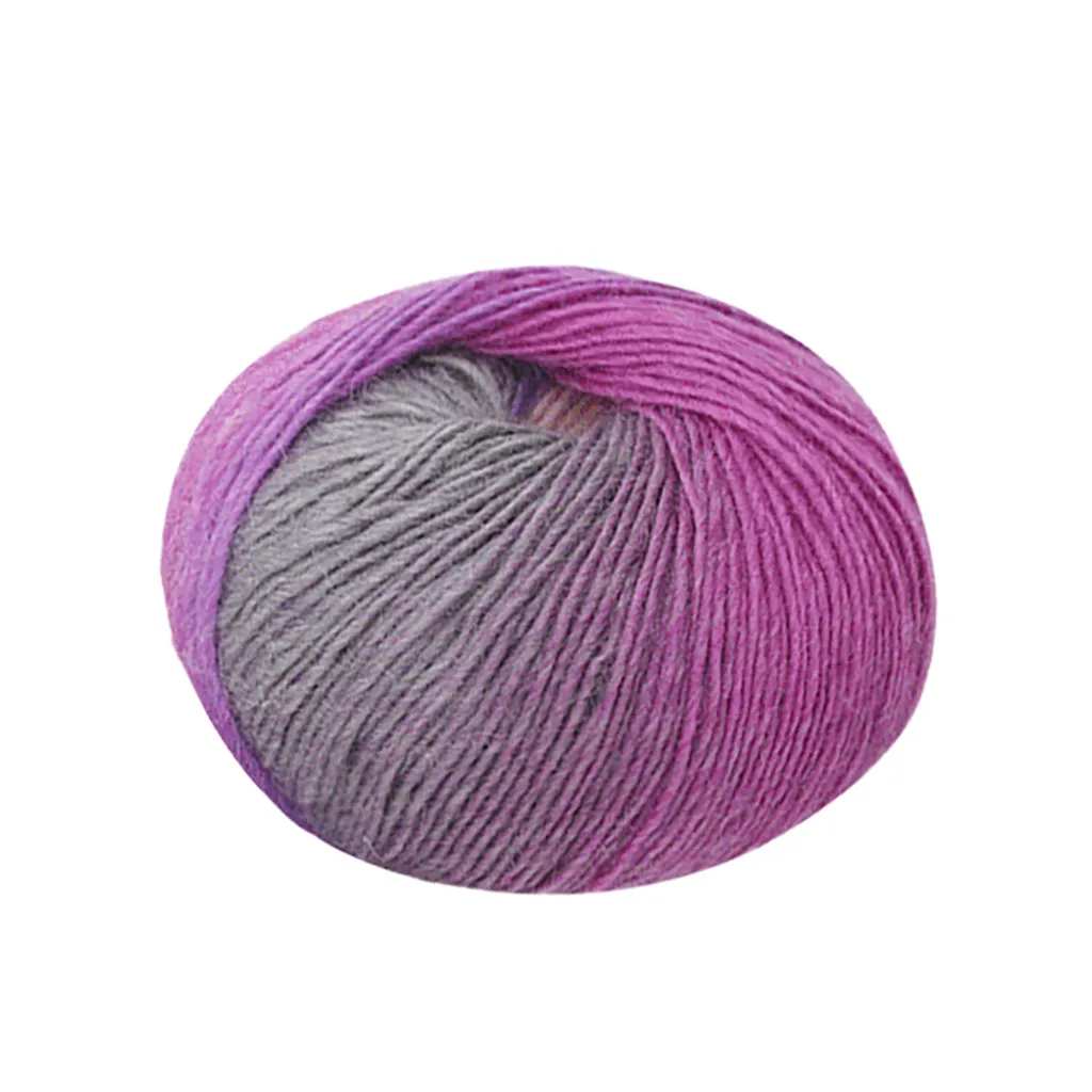 1PC 50g Yarn Rainbow Soft Blend Yarn For Knitting Wool Thick Yarn Crochet For Baby Hand Knitted Blanket/Socks/Hat/Scarf DIY#5
