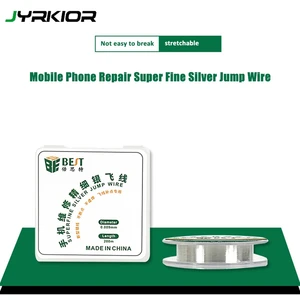Серебряный скакающий провод 0,009 мм, соединительный провод для печатной платы, провод для пайки, техническое обслуживание отпечатков пальцев, внешняя строка, инструменты для ремонта компьютера
