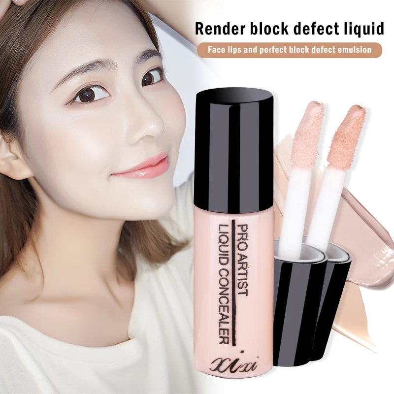 2 Color Liquid Concealer Cream Waterproof Dark Eye Circle Blemish Acne Scars Full Coverage Stick Facial Base TSLM1 |