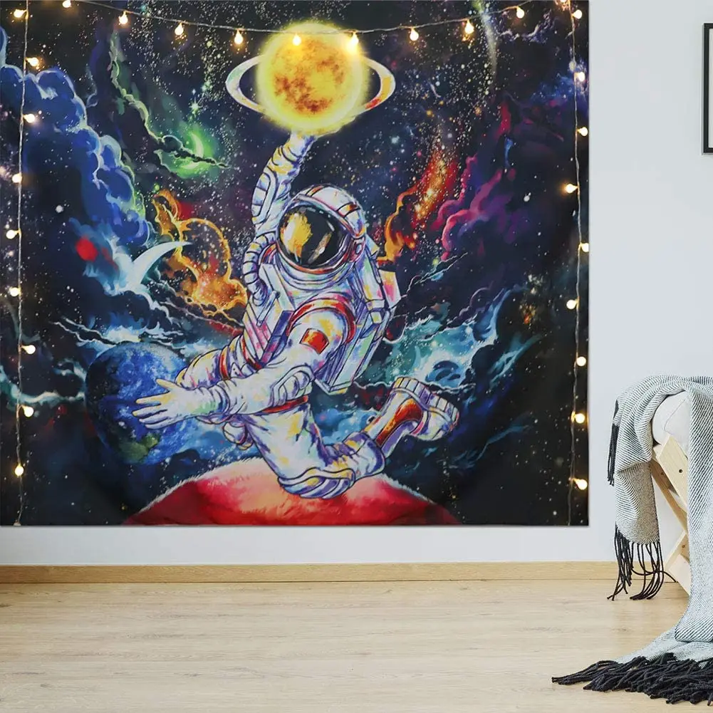 Триппи астронавт гобелен Галактика Космос гобелены психоделический классный