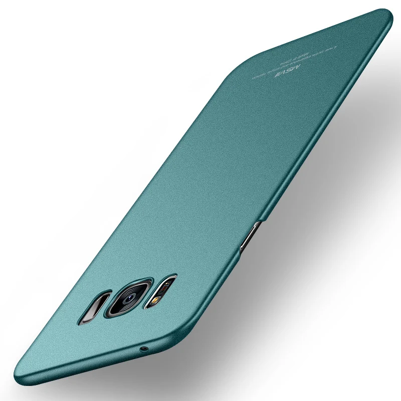 Зеленый Марка MSVII Для Samsung s8 Твёрдый Матовый Чехол ПК Задняя Крышка Супер Тонкий Чехол Для Телефона Для Samsung galaxy s8 plus - Цвет: Зеленый