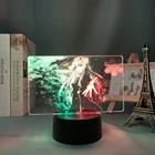 Красочные аниме Two Tone лампа Darling в Franxx ноль два для малыша Спальня деко, подарок на день рождения, манга ноль два двухцветный светодиодный светильник