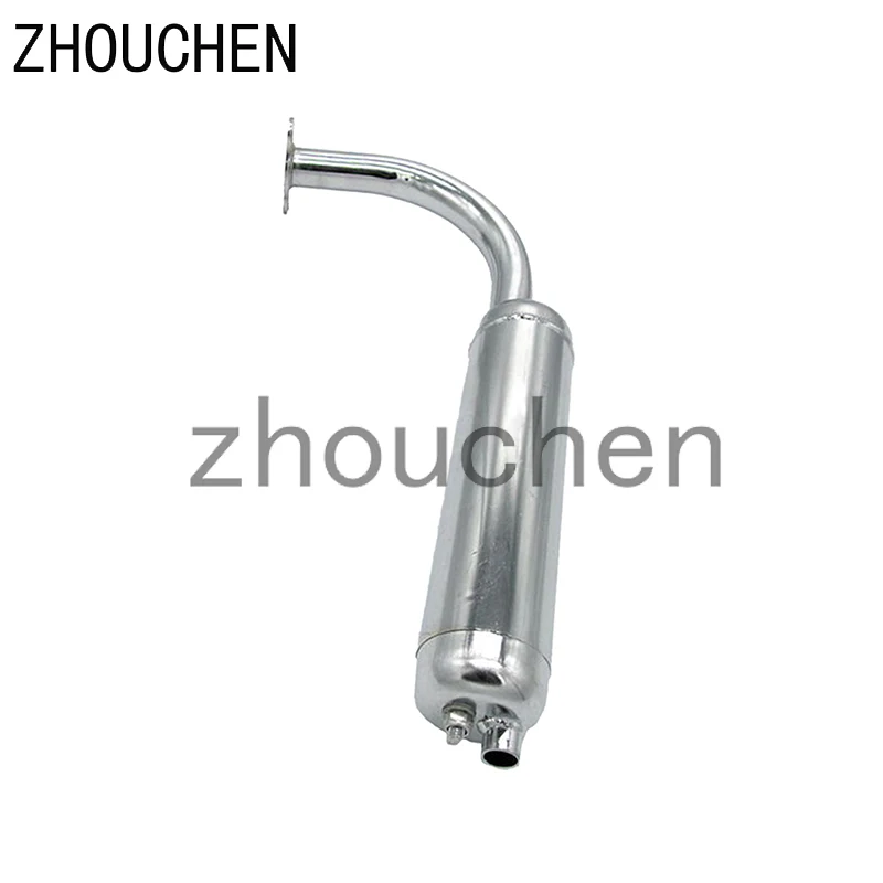 Мотоцикл выхлопной трубы глушитель выхлопных газов Прочный хромированный для