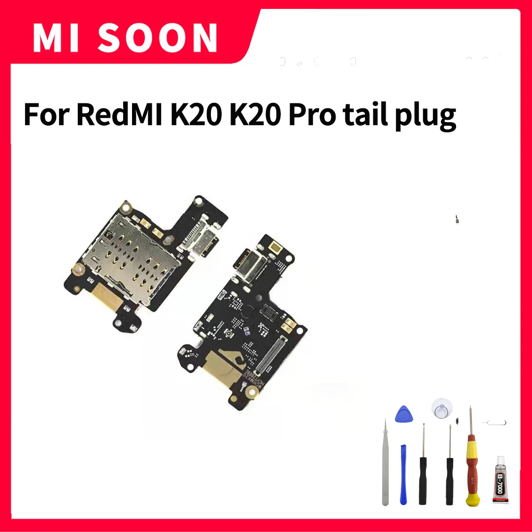 For Redmi K20 K20 Pro tail plug small board USB charging interface to send cable Microphone Module Flex Cable Connector