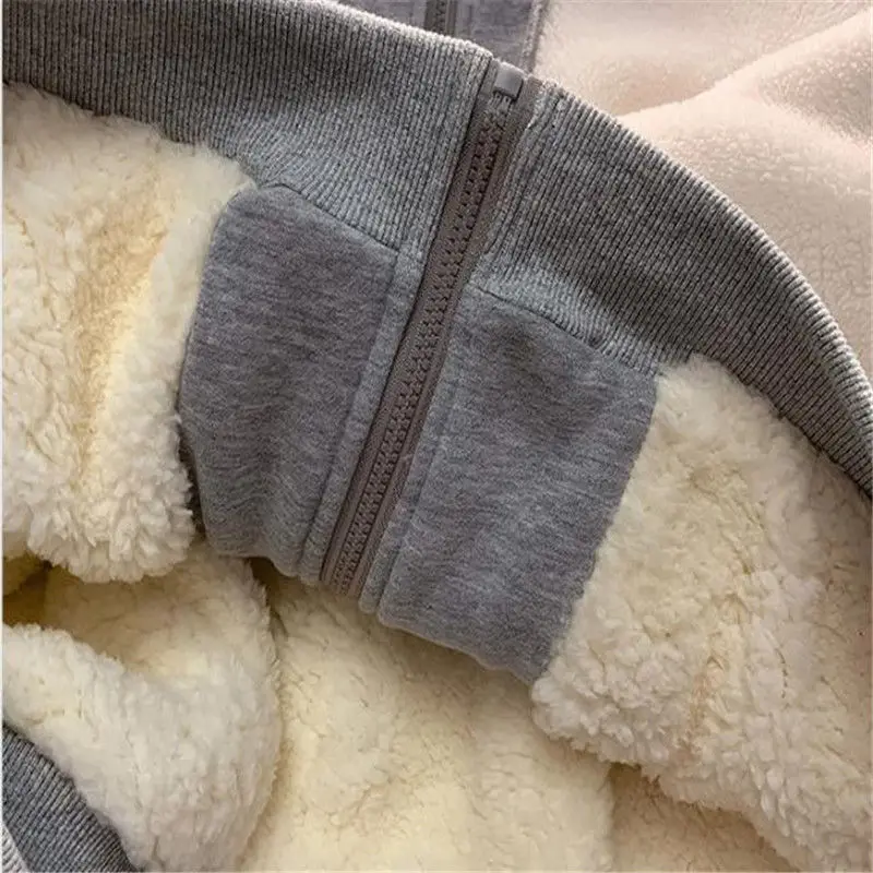 Американская Толстая бархатная толстовка с имитацией двух размера куртка