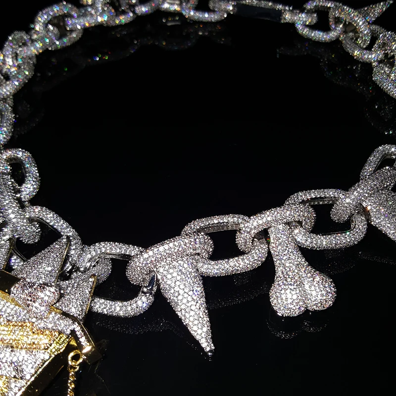 Ожерелье с кулоном в стиле хип хоп ювелирное изделие рэппи редд Тикки украшение