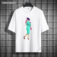 2021 new retro woman unisex classic t shirts prevalent streetwear tshirts print customized t shirts 100 cotton o neck tees