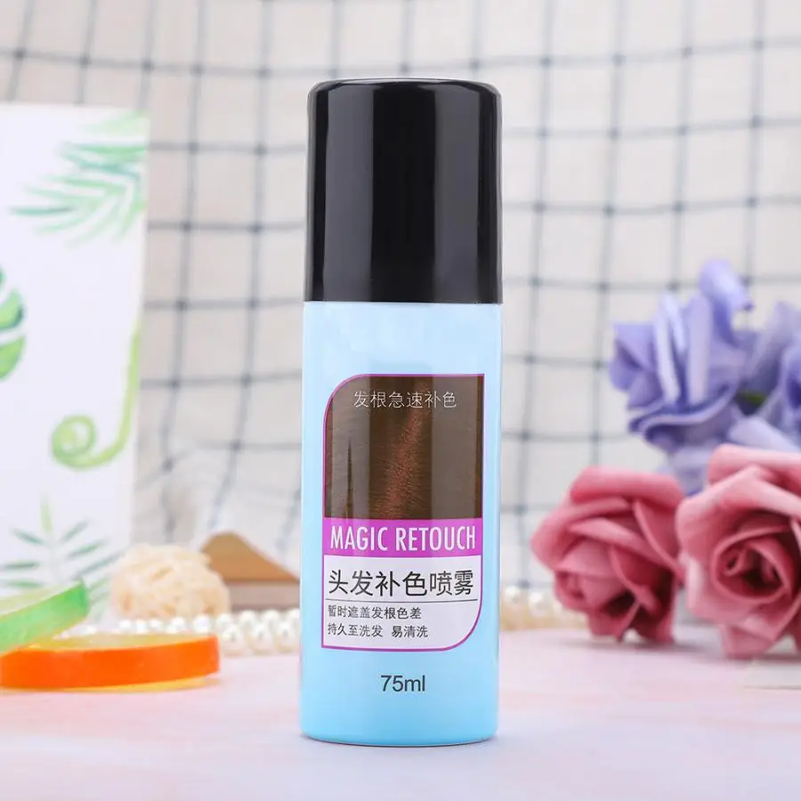 3 Colors 75ml Disposable Nourishing Hair Dye Color Spray Cover White Long Lasting Temporary Products | Красота и здоровье