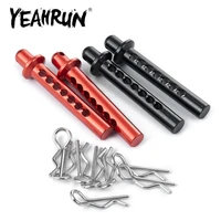 yeahrun front body post mounts shell column mount holder with r clips for axial scx10 ii 90046 110 rc crawler car upgrade parts