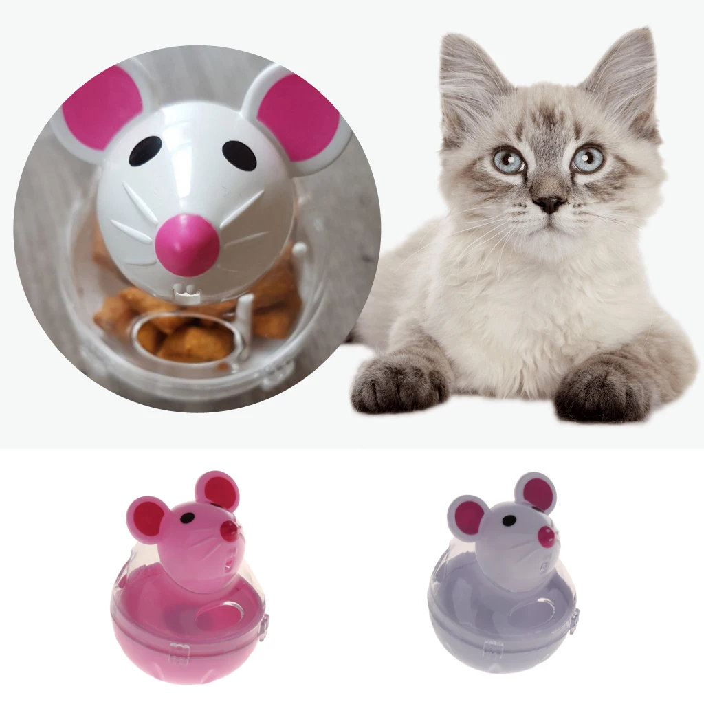 

Pet Cat Toys Tumbler Training Store Food Interactive Exercise Toy for Fun