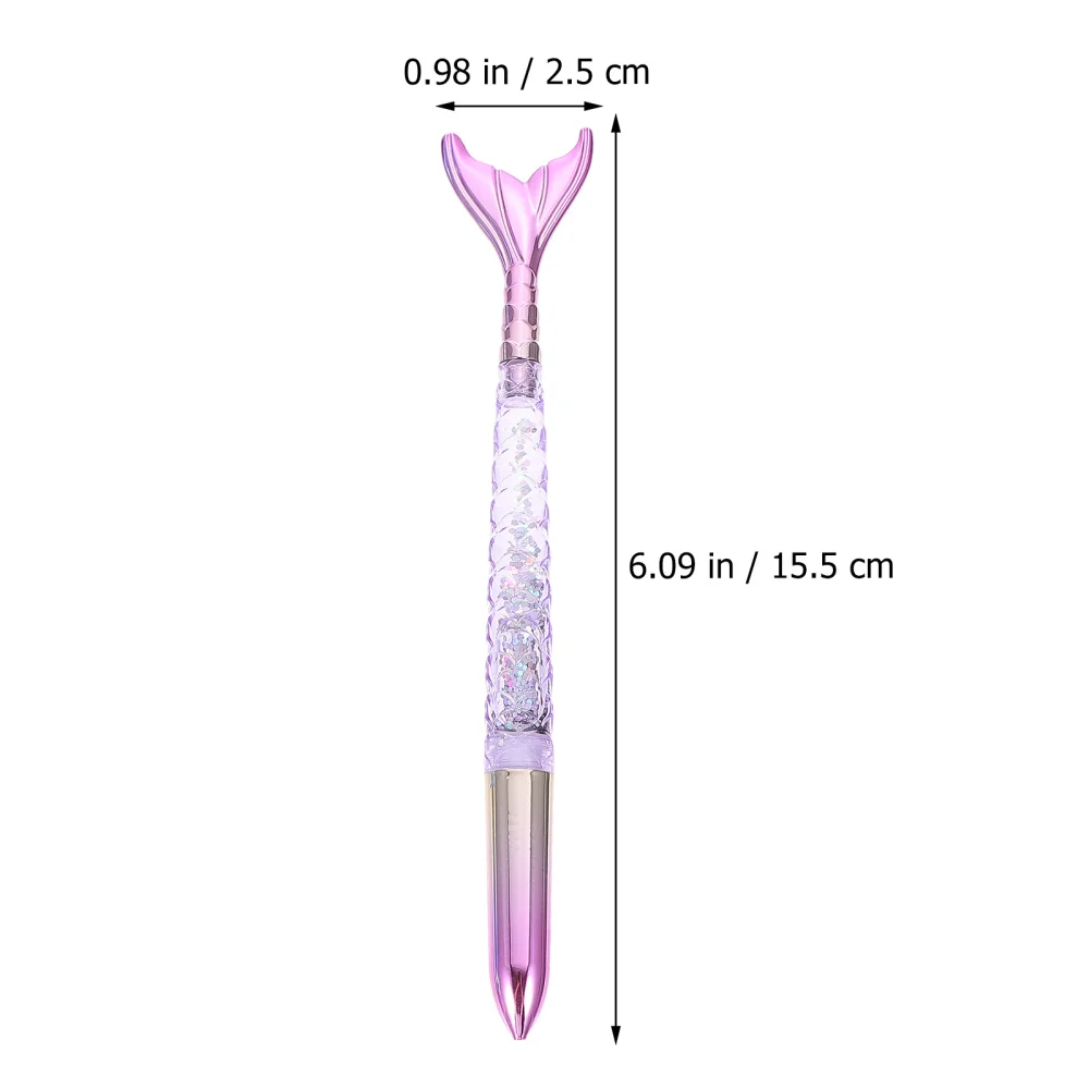 

4pcs Writing Pens Mermaid Tail Design Ballpoint Pens Gifts Pens for School