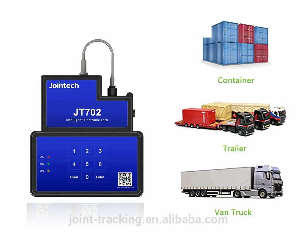 

GPS container padlock GPS container seal tracker for crossing border container management and monitoring solution