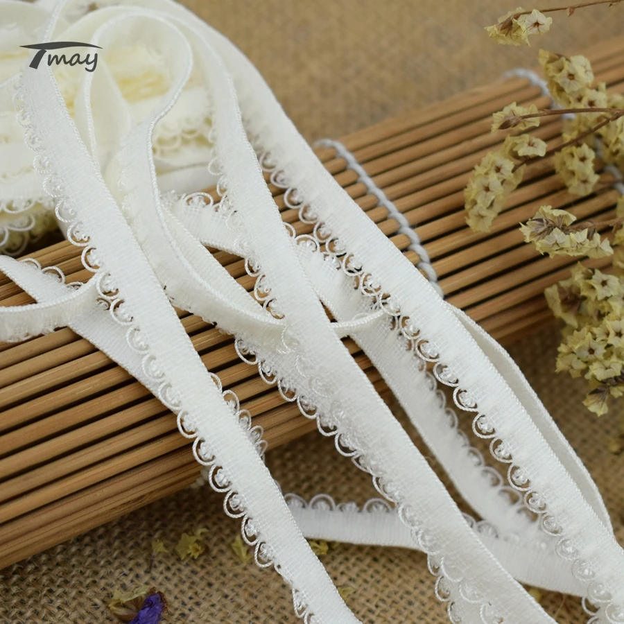 #1580 кремовые круги/кольца плюшевые эластичные ленты для брюк кружевная ткань