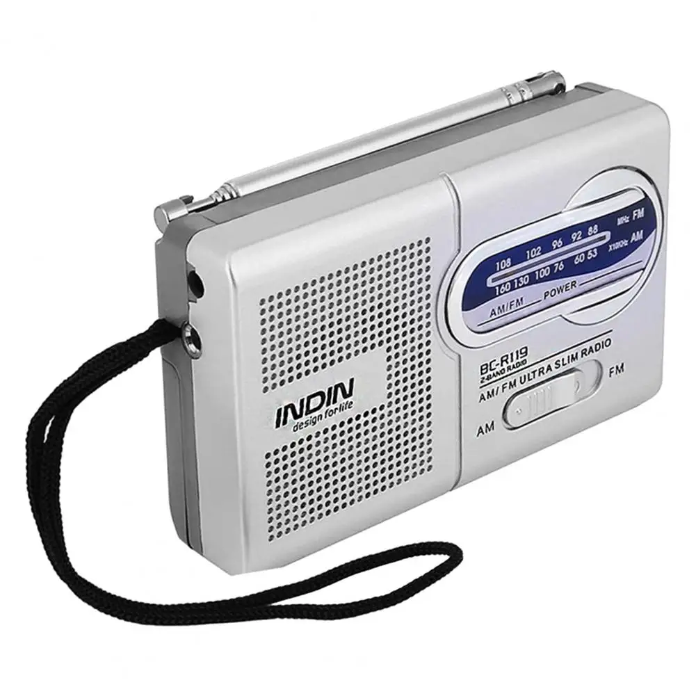 BC-R119 радио динамик хороший звуковой эффект Многофункциональный серебристо-серый