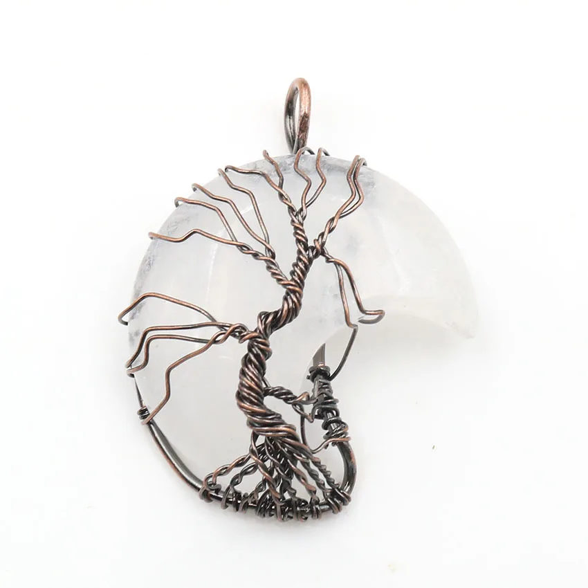 Уникальная Античная Медная Проволока FYJS оборачивающаяся полумесяц фотоподвеска