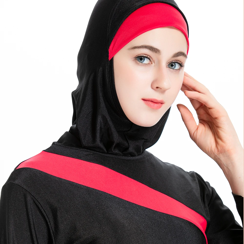 Women Full Length Cover Long Muslim Islamic Burkini Modest Swimwear Slim Fit Conservative Bathing Suit Sportswear S-6XL Big Size | Спорт и
