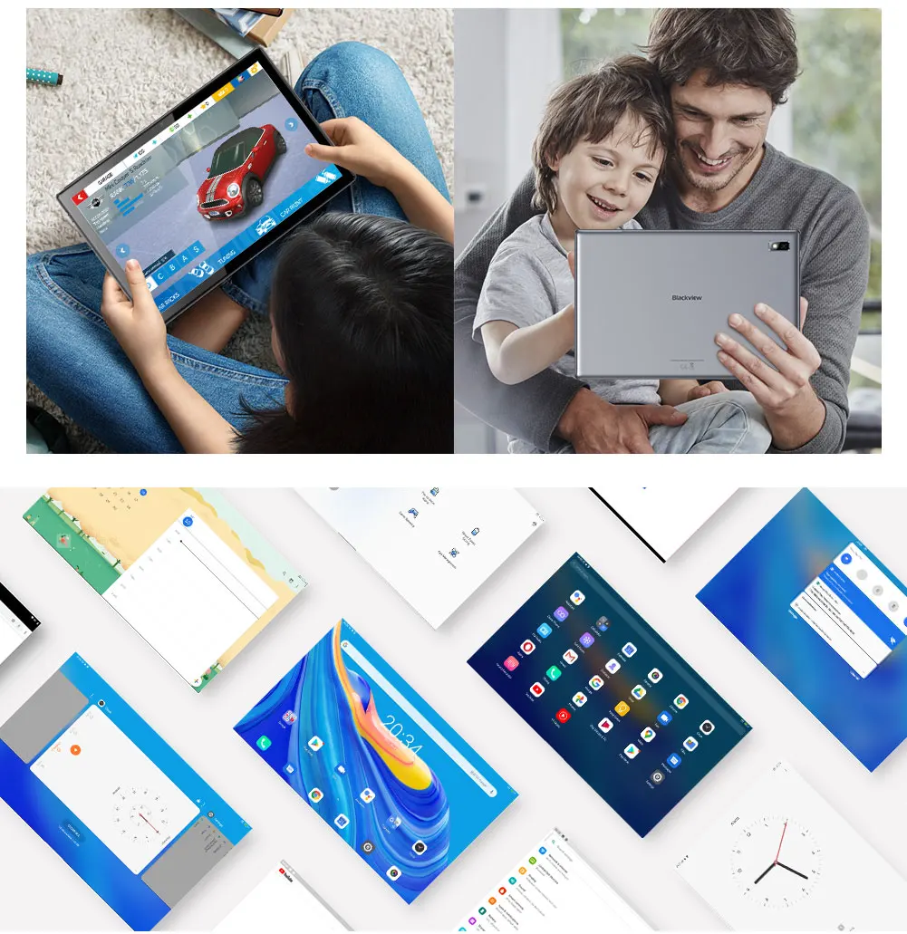 Планшет Blackview Tab 9 экран 10 1 дюйма 4 Гб ОЗУ 64 ПЗУ Восьмиядерный процессор RAM4G камера 13