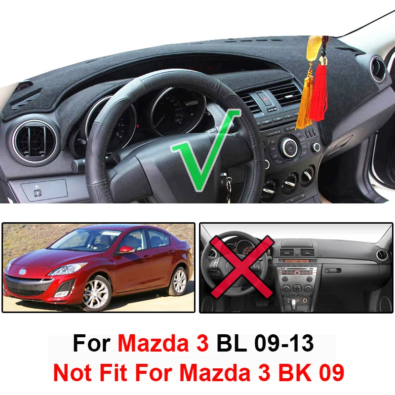 Xukey для Mazda 3 M3 BL 2009 2010 2011 2012 2013 крышка приборной панели автомобиля Dashmat Dash коврик