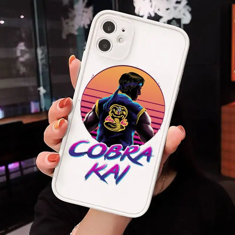 

Cobra Kai Phone Cases Matte transparent For White iPhone 12 Mini 11 Pro XR XS Max 7 8 Plus X Back Cover
