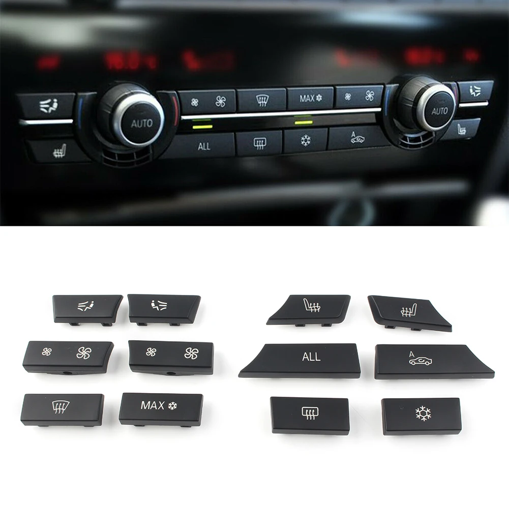 Для BMW 5 6 7 серии F10 F11 F01 F02 F12 F13 F07 F06 Автомобильные кнопочные колпачки 12 шт. ремонт A/C