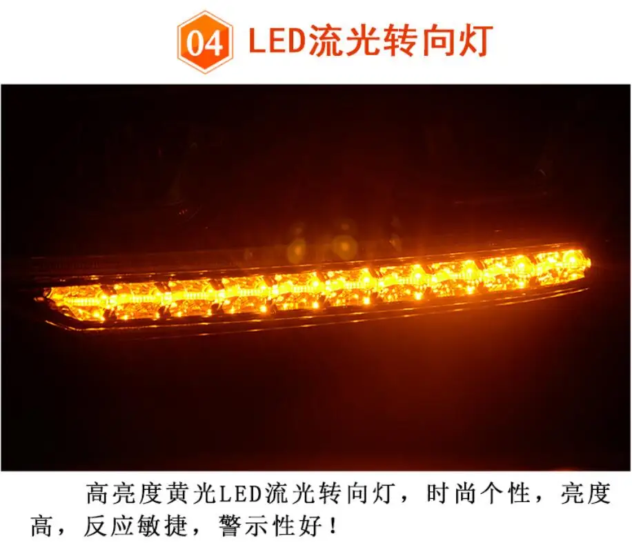 2 шт. передний фонарь бампера автомобиля Turan L головной свет 2016~2018 года с LED-подсветкой дневного хода, аксессуары, фары HID-ксенонового фронтального тумана.