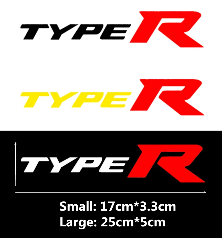 Автомобильные наклейки TypeR спортивные креативные декоративные для Honda Fit Civic Accord