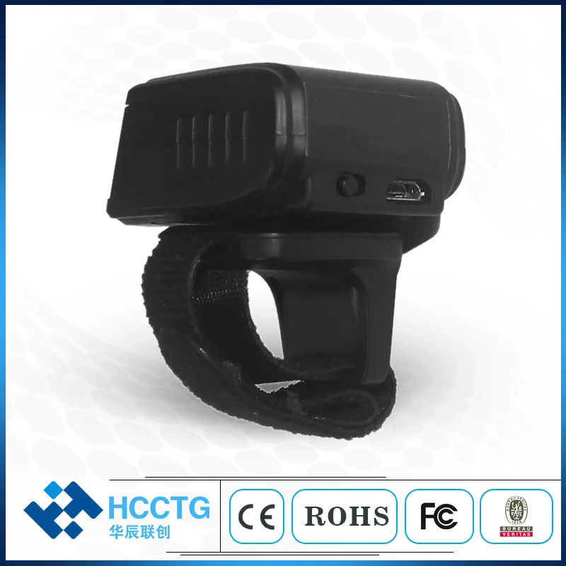 Мини-считыватель штрих-кодов с кольцом на палец 1D 2D QR CMOS Bluetooth 2 4G Беспроводной