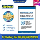 100% Оригинальный LOSONCOER Новый 2600 мАч, M-S1 Батарея для BlackBerry Bold 9000,9030,9630,9700,9780 с рукавом 
