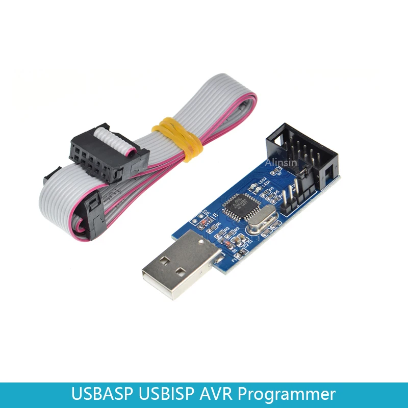 USBASP USBISP AVR программатор USB ISP ASP ATMEGA8 ATMEGA128 с поддержкой Win7 64|Интегральные схемы| |