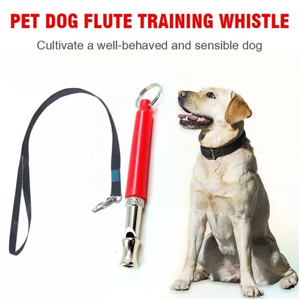 

1PC Two-tone Ultrasonic Flute Dog Whistles For Training Sound Whistle Obedience Pet Puppy Dog Whistle Black Tube Copper Whi Z4B6