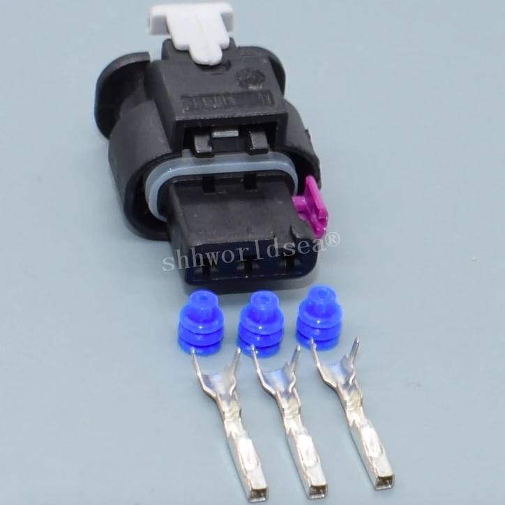 

Электронный автомобильный водонепроницаемый разъем shhworldsea 3 Pin 1,2 мм папа мама 1718653-1 для VW Audi 4F0973703A /4F0973703