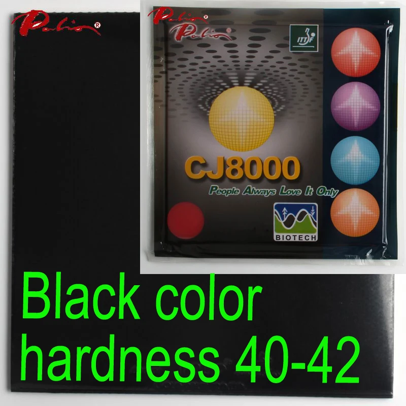 black Palio официальный долгосрочный CJ8000 40-42 Настольный теннис резиновая BIOTECH technilogy быстрая атака с петлей липкая ракетка для настольного тенниса - Цвет: black