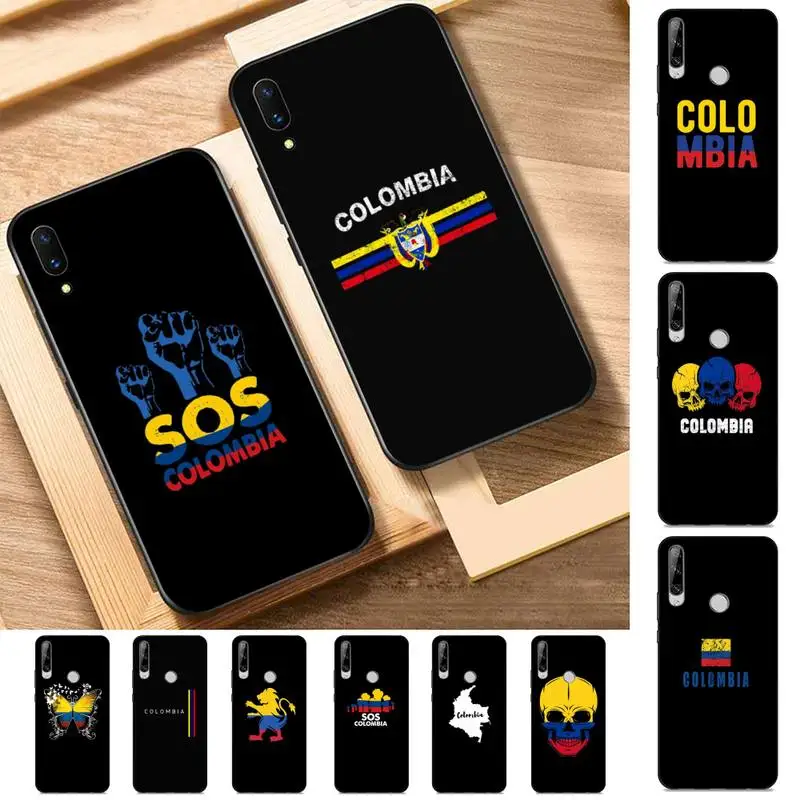 

FHNBLJ Colombia Flag Phone Case for Huawei Y 6 9 7 5 8s prime 2019 2018 enjoy 7 plus