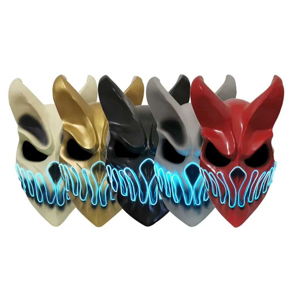 Подвижная ПВХ маска с ртом сын темноты русская смерти сердечник реквизит для