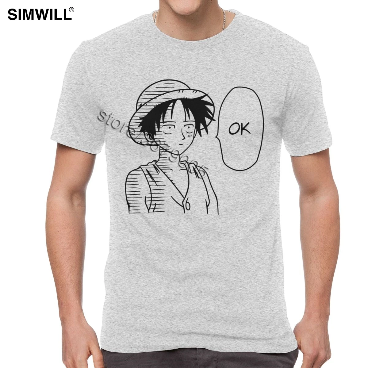 Мужская хлопковая футболка с коротким рукавом и круглым вырезом|Мужские