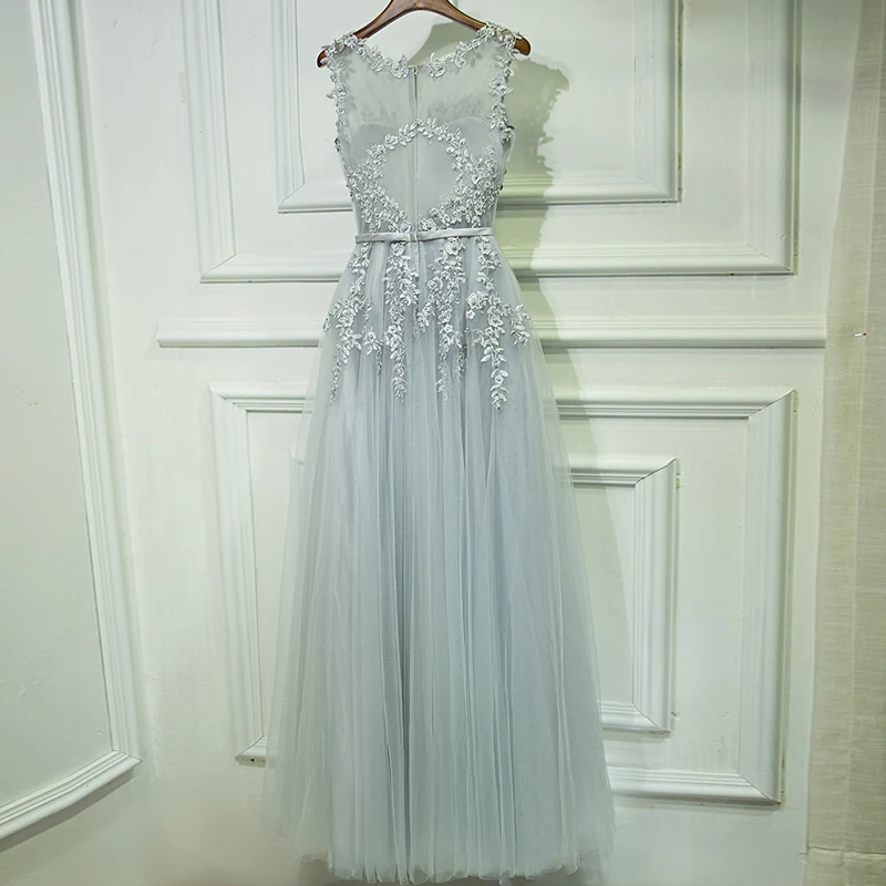 Beauté-Emily femmes robes De soirée 2022 longues perles robes De bal robe De soirée dentelle perles sans manches Tulle Vestido De grande taille