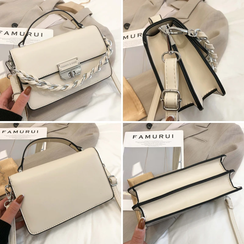 

Fashion Women's Bag Designer Flap Handbags Luxury Pu Female Shoulder Bag Ladies 2021 Vintage Women Messenger Bag Lady Totes