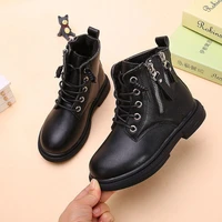 boys girls childrens fashion boots 2021 new boy boots baby cool shoes little girls plus velvet childrens short boots kids shoes